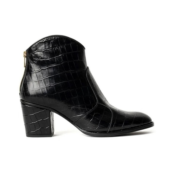 NIB Zadig & Voltaire Molly Croc Ankle Boots size 38 - Picture 6 of 11